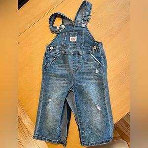 Size 18 months baby boys Levi's denim overalls.